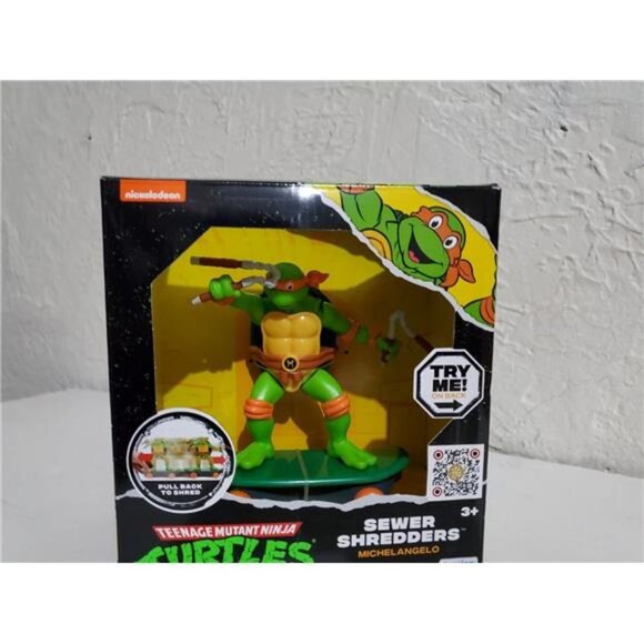 Nickelodeon Teenage Mutant Ninja Turtles Sewer Shredders Michelangelo Action Fig - Picture 5 of 10